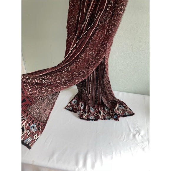 Boho Aztec‎ Tank Midi Dress Embroidery Side Slits Sz Small boho festival - Picture 3 of 8